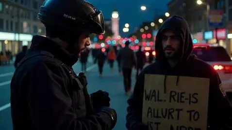 AI Video from prompt: Police brutality in DC