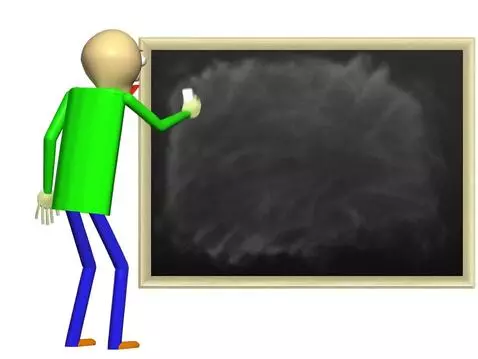 AI Video from prompt: He runs to the blackboard and writes "Miss Circl
