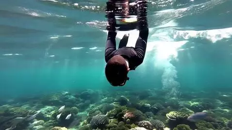 AI Video from prompt: Ultra-photorealistic cinematic underwater scene,