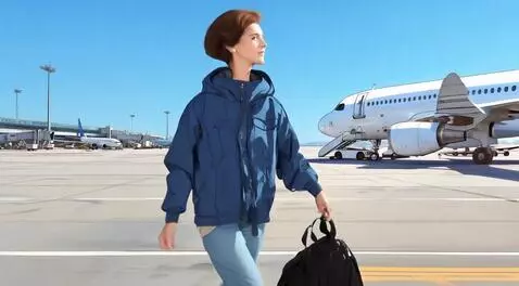 AI Video from prompt: Make me run from here into an aeroplane with a t