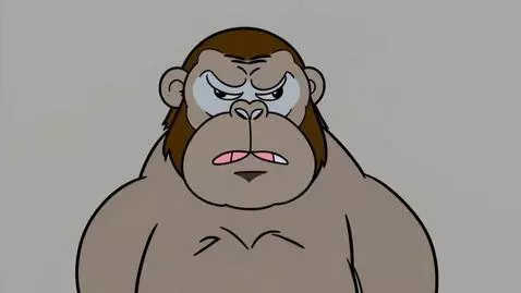 AI Video from prompt: Simpsons style bored ape cartoon character waist