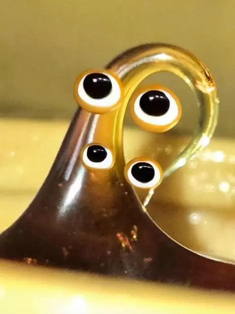 AI Video from prompt: The goo grows googly eyes and drips away.....