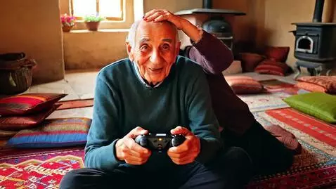 AI Video from prompt: Ultra realistic cinematic video of an elderly ma