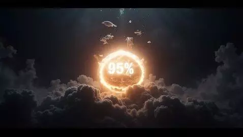 AI Video from prompt: Cinematic infographic of planet Earth, slowly su