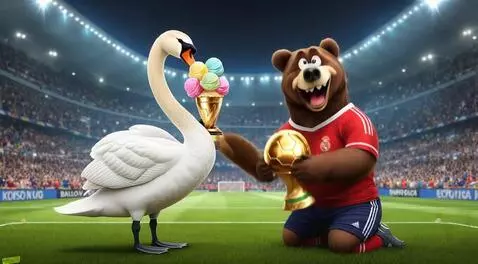 AI Video from prompt: In a packed football stadium under bright floodl