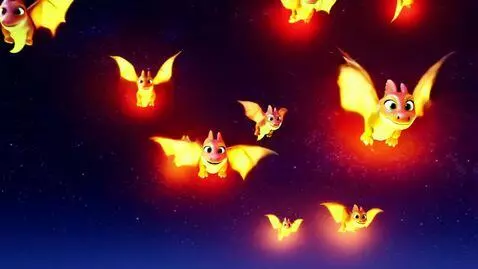 AI Video from prompt: Realistic tiny dragons fire breathing very cute 
