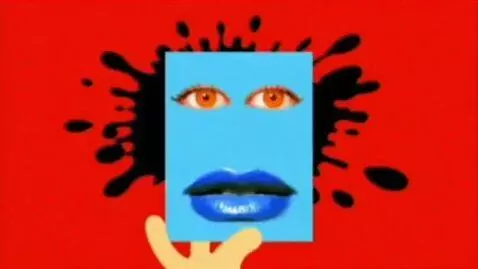 AI Video from prompt: The background starts with red with black ink sp