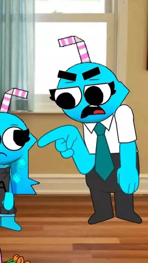 AI Video from prompt: Aqua gets grounded by dad for breaking the vase 