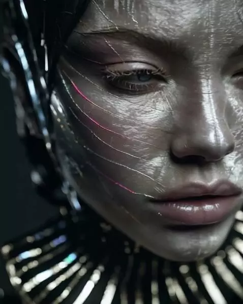 AI Video from prompt: Camera turn around this woman