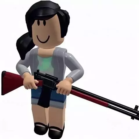 AI Video from prompt: A girl aiming with combat shotgun with red engag