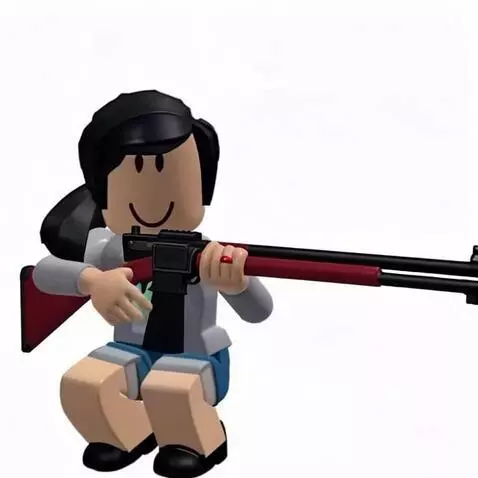 AI Video from prompt: A girl aiming with combat shotgun with red engag