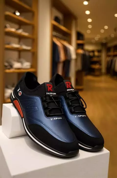 AI Video from prompt: Sepasang produk sepatu harus sedang di shoot ole