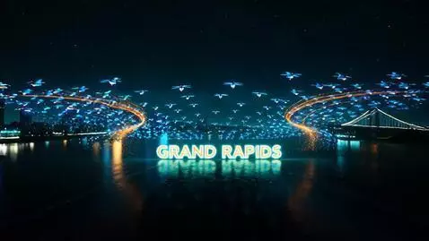 AI Video from prompt: A cinematic nighttime aerial sequence above the 