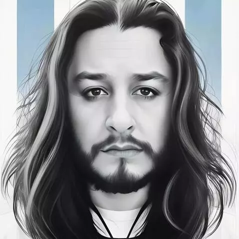 AI Video from prompt: flowing hard moving around his sexy face