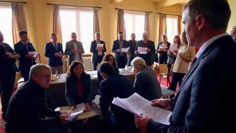 AI Video from prompt: Dramatic 16:9 scene of Ingush people casting bal