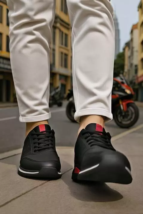 AI Video from prompt: Sepasang kaki tersebut bergerak dan berjalan ke 