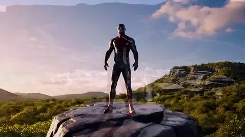 AI Video from prompt: The black panther victory