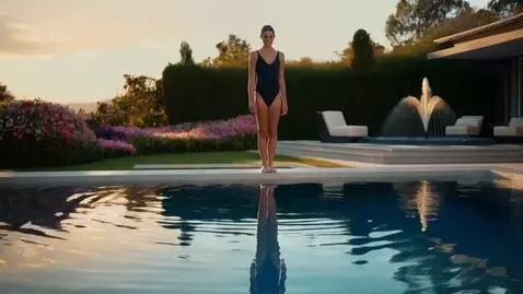AI Video from prompt: Jumping on swimming pool
