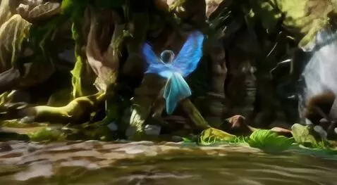 AI Video from prompt: A fairy flying through a enchanted forest