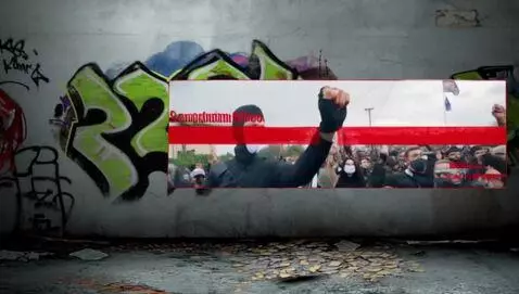 AI Video from prompt: "Gritty montage of urban decay and defiance. Qui