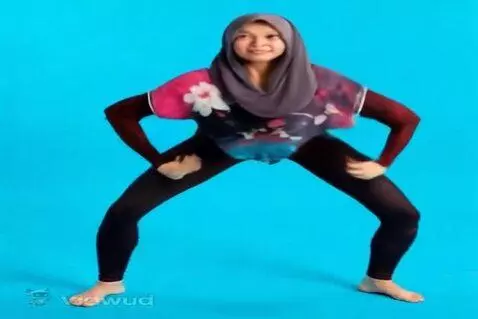 AI Video from prompt: Bikini blue colour