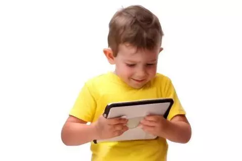 AI Video from prompt: A white child throwing tantrums over his iPad