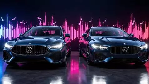 AI Video from prompt: Two cars been advertised with song buy a man