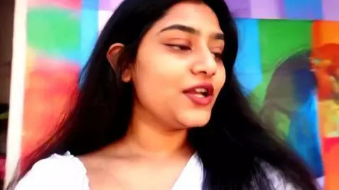 AI Video from prompt: medium close-up video of a Beautiful young Desi 