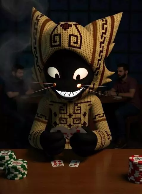 AI Video from prompt: card gamer,comera fly