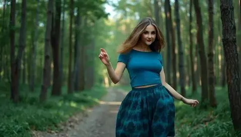 AI Video from prompt: A pretty seductive beautiful 25-year-old young w