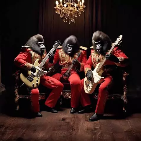AI Video from prompt: On stage performing the best rock song ever. The