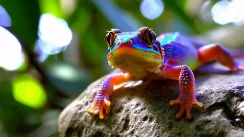 AI Video from prompt: Adorable cute gecko lizard with big eyes and col