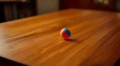 AI Video from prompt: bouncing on table