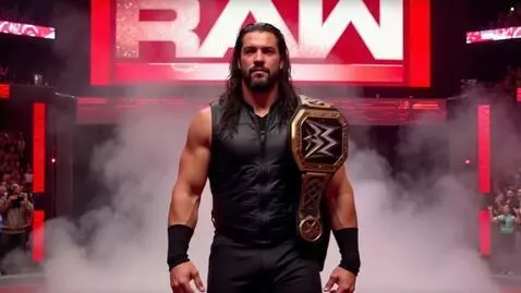 AI Video from prompt: Roman reigns entrance into RAW