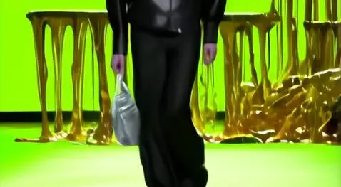 AI Video from prompt: {   "prompt": "A high-fashion model wearing an o