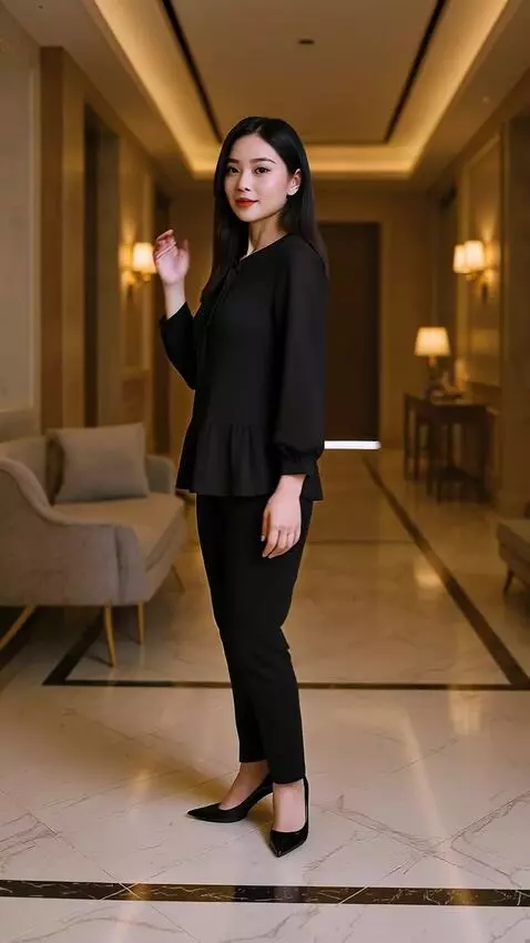 AI Video from prompt: 10s professional fashion promo of a stylish woma