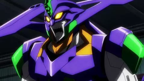 AI Video from prompt: Evangelion Unit-01 mecha, giant cybernetic robot