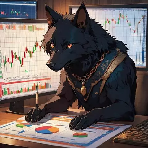 AI Video from prompt: Lonewolfd is looking at the charts then his frie