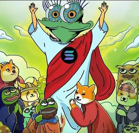 AI Video from prompt: Animate BLINKY the GoD blessing all his subjects