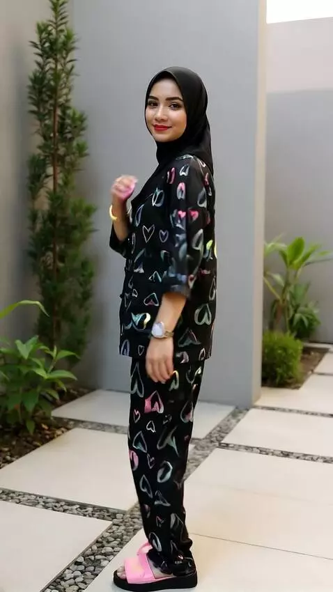 AI Video from prompt: A confident female model walks elegantly toward 