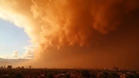 AI Video from prompt: A haboob in Phoenix, AZ
