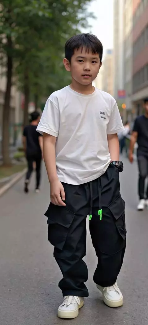 AI Video from prompt: Anak tersebut berjalan maju ke depan dengan gaya