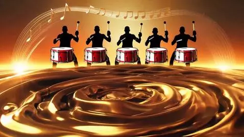 AI Video from prompt: Image is a vibrant digital artwork featuring a d