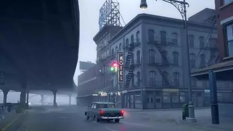 AI Video from prompt: Animate this rainy city street scene realistical