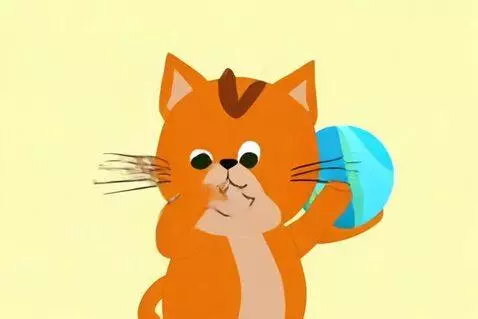 AI Video from prompt: A 4D chubby orange cat with its kittens is fishi