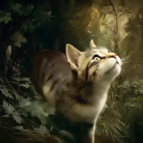 AI Video from prompt: cat walk in the forest