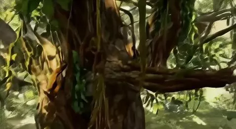 AI Video from prompt: Monkey playing in the tree