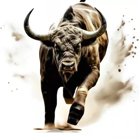 AI Video from prompt: Bull Charge Dynamism: A powerful bull charges fo