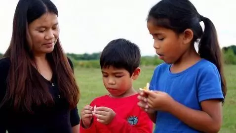 AI Video from prompt: нужно видео где дети смотрят и повторяют те вред