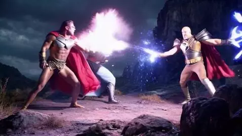 AI Video from prompt: Title: Loki vs Doom – "Gods of Chaos and Order" 